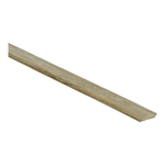 Overgangsprofiel voor vloer in licht beige eiken kleur met fijne houtstructuur en licht afgeronde bovenkant, geschikt voor het netjes afwerken van vloerranden.