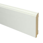 MDF Eigentijdse plint 115 x 18 mm voorgelakt RAL 9010