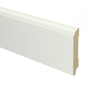 Hoge plint Wit 80 x 14 mm Kraal