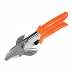 tang met oranje kunststof handvat en metalen zaagblad voor het snijden van laminaat- of parketvloeren, geschikt voor precieze kopsneden en verstekzagen