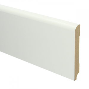 Hoge plint Wit 120 mm Rond