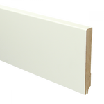 MDF Moderne plint 120 x 15 mm voorgelakt RAL 9010 met uitsparing