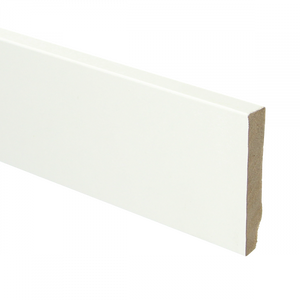 Plint recht 70x12 wit gefolied