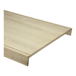 Natural Wood Trede rustiek eiken onbehandeld 138 x 57 cm met uitsparing