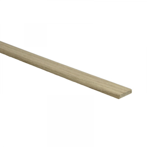 dunne lat in licht beige eiken houtstructuur zonder patroon, geschikt voor afwerking of detaillering bij vloeren