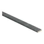 Donker grijs plintstrip met een lichte textuur, geschikt als afwerkrand voor vloeren.