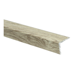 Overgangsprofiel met lichte beige eiken houtstructuur en subtiele nerftekening, geschikt voor vloerafwerking.