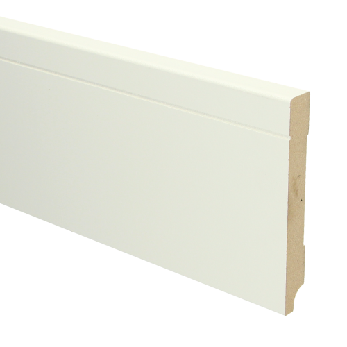 MDF Tijdloze plint 120 x 15 mm voorgelakt RAL 9010