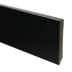 Hoge plint Zwart 120 mm Recht