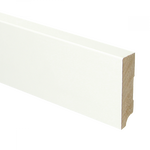 Plint recht 70x18 wit gefolied