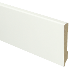 MDF Moderne plint 90 x 12 mm voorgelakt RAL 9016