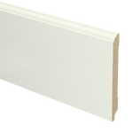 MDF Eigentijdse plint 120 x 12 mm voorgelakt RAL 9010