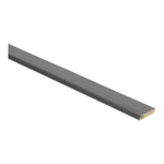 slanke afwerklijst met afgeronde rand in donkergrijs eiken decor met subtiele houtstructuur