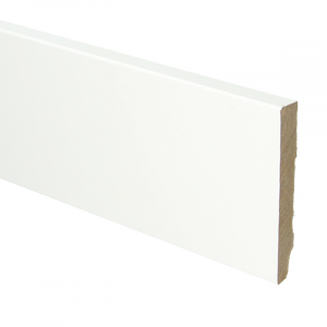 Plint recht 90x12 wit gefolied