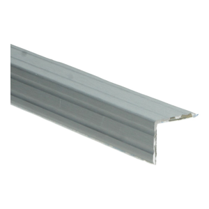 Duo-hoeklijnprofiel Zeflklevend 24,5 x 30 mm Zilver Geborsteld 100 cm