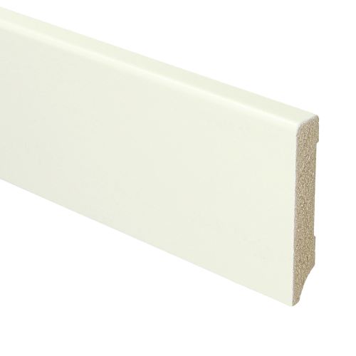 MDF Moderne plint 70x12 voorgelakt RAL 9010