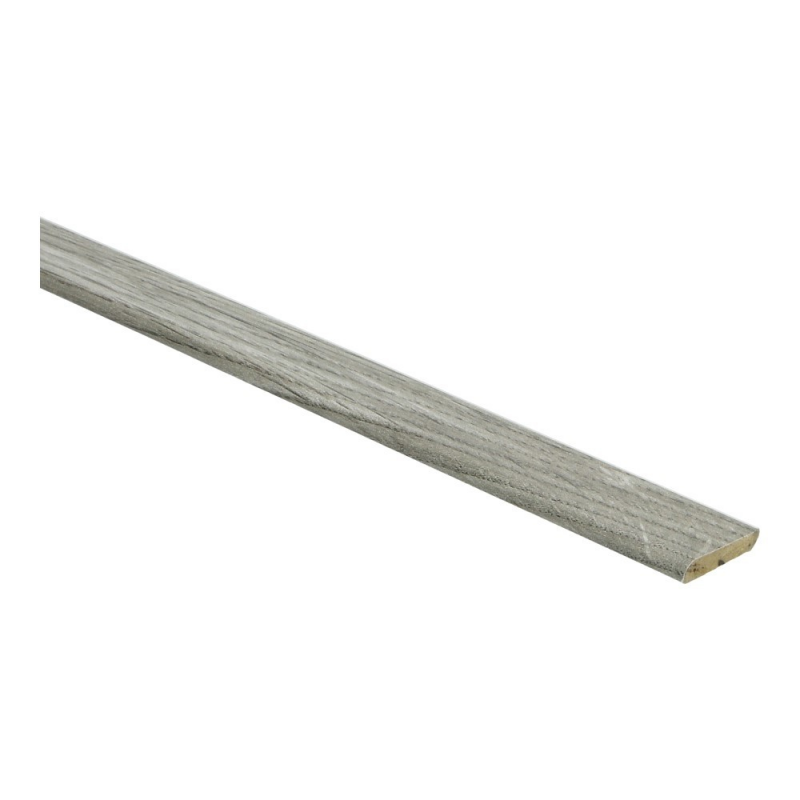 Overgangsprofiel met lichte grijsbeige houtstructuur en subtiele nerf, cilindervormig van boven gezien.