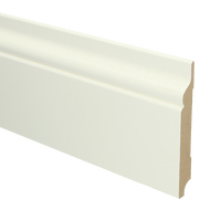MDF Romantische plint 120x15 mm voorgelakt RAL 9010