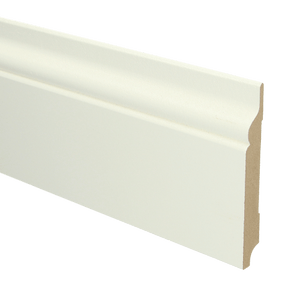 MDF Romantische plint 120 x 15 mm voorgelakt RAL 9010