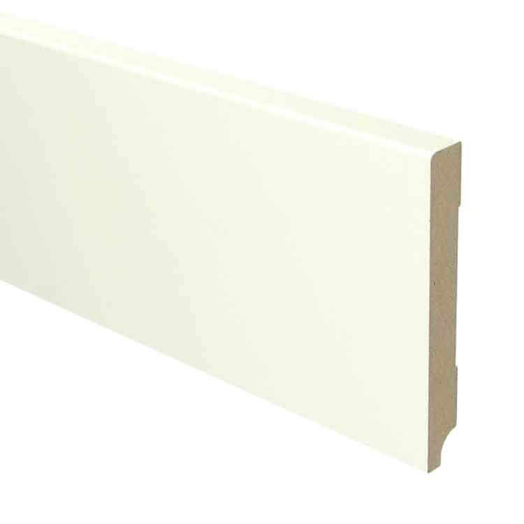 Floors MDF Plint 120x15 Wit gel. RAL 9010