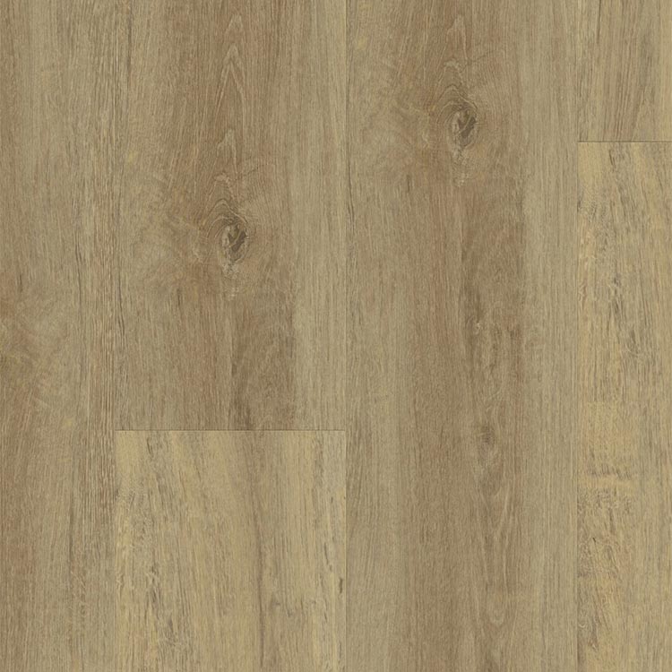 licht beige eiken vloer met fijne houtnerfstructuur en subtiele noesten in brede planken