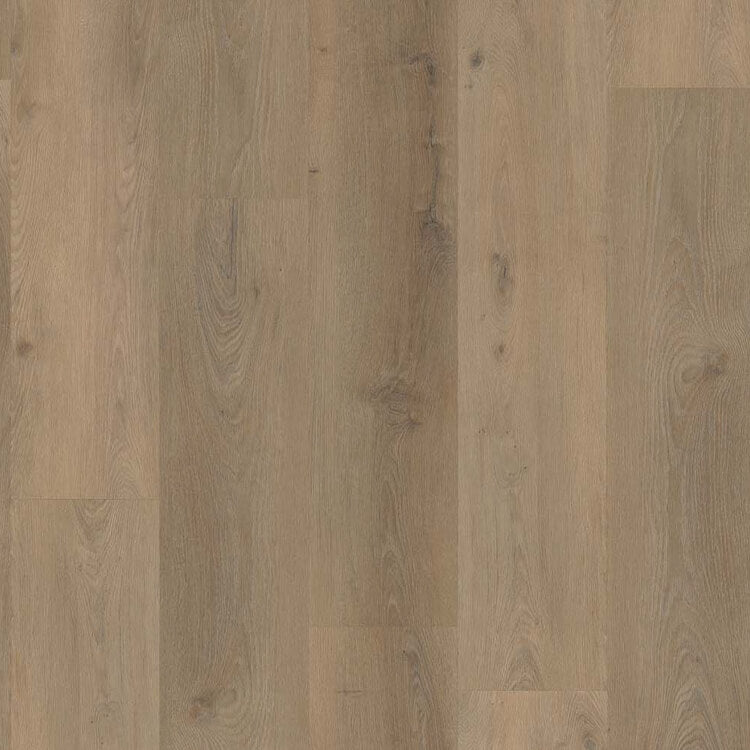 lichte beige eiken vloer met rechte planken en subtiele houten structuur, met fijne noesten en nerven zichtbaar in het oppervlak
