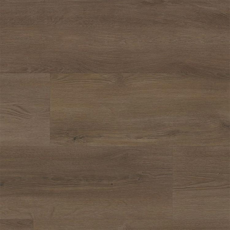 donker grijs bruin vloer met subtiele houtnerfstructuur en brede planken in een matte afwerking