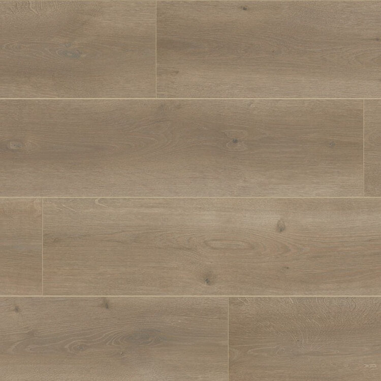 licht beige eiken vloer met brede planken en subtiele houtstructuur in effen patroon