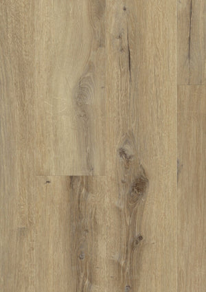 lichte beige eiken vloer met naturel houtstructuur en zichtbare noesten en nerven in brede planken