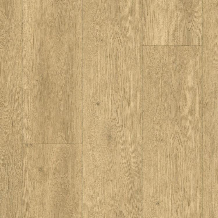 lichte beige eiken vloer met brede planken en fijne houtnerf structuur in een recht gelegd patroon