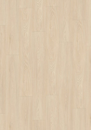 lichte beige eiken vloer met rechte planken en een subtiele houtnerfstructuur
