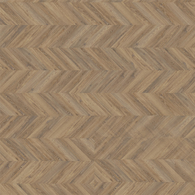 Licht beige eiken visgraatvloer met een duidelijk houtstructuur en smalle planken.
