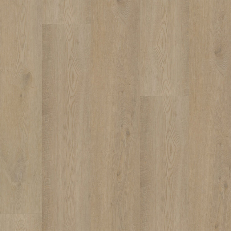 lichte vloer in beige eiken kleur met een fijne, natuurlijke houtnerfstructuur en brede planken zonder opvallend patroon