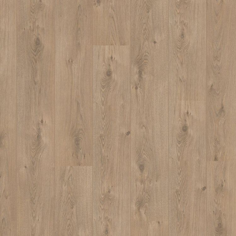 lichte beige eiken houten vloer met rechte planken en subtiele noesten en natuurlijke houtstructuur
