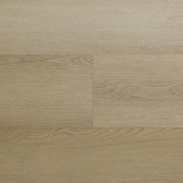 licht eiken vloer met subtiele houtnerfstructuur en brede planken in een naturel beige kleurtoon