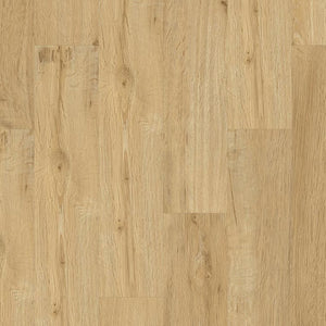 licht eiken vloer met rechte planken en subtiele houtnerfstructuur in natuurlijke beige tint met lichte knoesten
