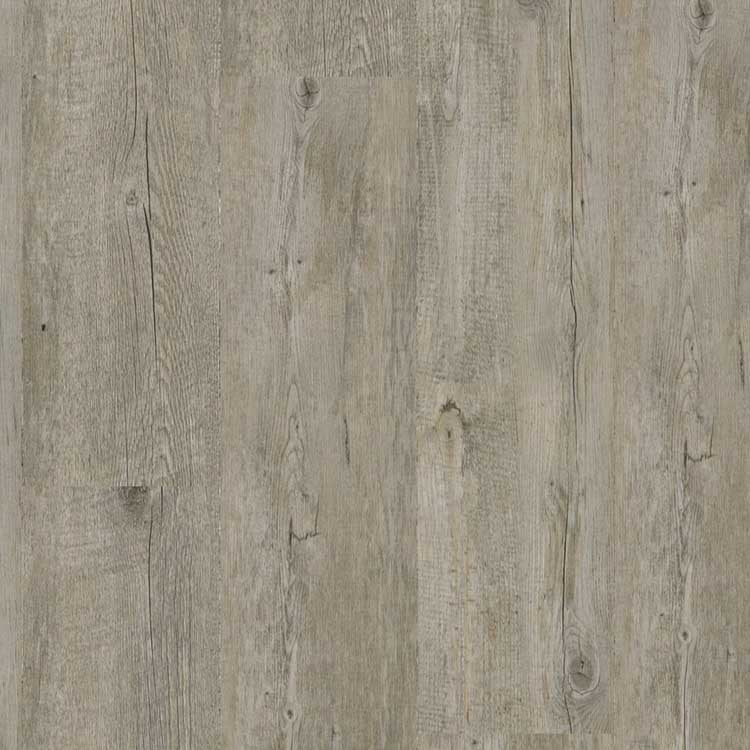 licht grijs eiken vloer met subtiele houtnerfstructuur en zichtbare knoesten, rechte brede planken met matte afwerking