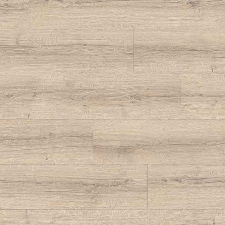 licht beige eiken vloer met subtiele houtnerfstructuur en brede planken in rechte ligging