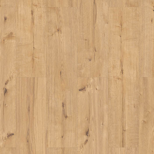 lichte beige eiken vloer met rechte planken en natuurlijke houtstructuur met lichte noesten en nerven