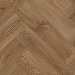 licht bruin eiken visgraat vloer met subtiele houtnerf structuur en matte afwerking