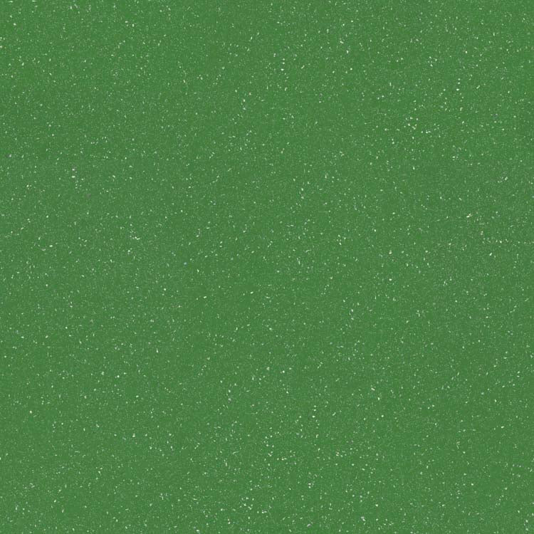 groene vloer met fijne witte en lichte groene spikkels in een matte structuur, egaal en rustig patroon zonder zichtbare houtnerf of plankstructuur