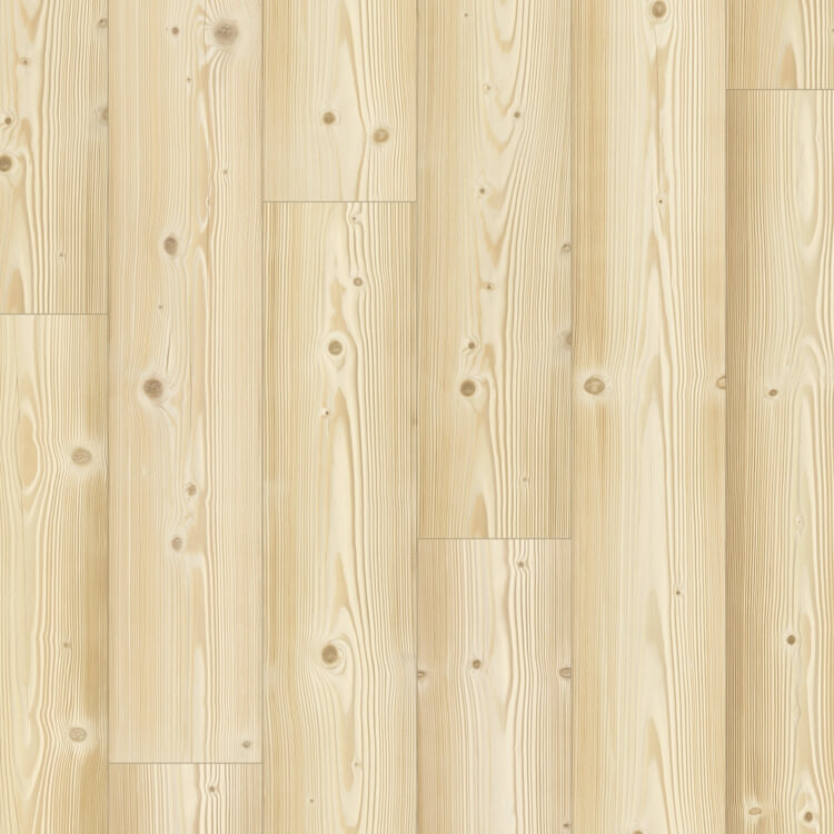 lichte houtvloer met rechte brede planken in licht beige houtstructuur met zichtbare nerf en knoesten