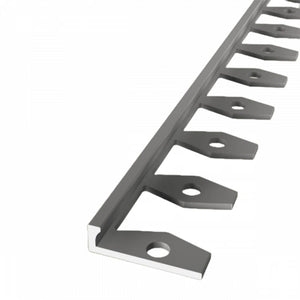 In-egaliseer eindprofiel 4,5mm PVC RVS