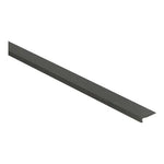 donkergrijze afgeronde overgangsprofiel strip voor vloeren, gladde matte structuur