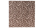 tapijt met dicht pool en luipaardprint in verschillende bruintinten