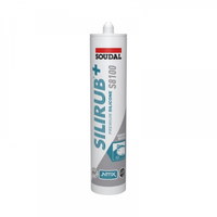 Soudal Siliconenkit Transparant grijs/trijs 300 ml