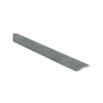 grijze metalen afdichtstrip met licht gebogen profiel en een matte structuur, geschikt voor vloeren en de overgang tussen verschillende vloeroppervlakken