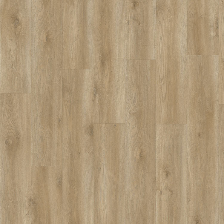 licht beige eiken vloer met fijne houtnerfstructuur en matte afwerking in brede planken