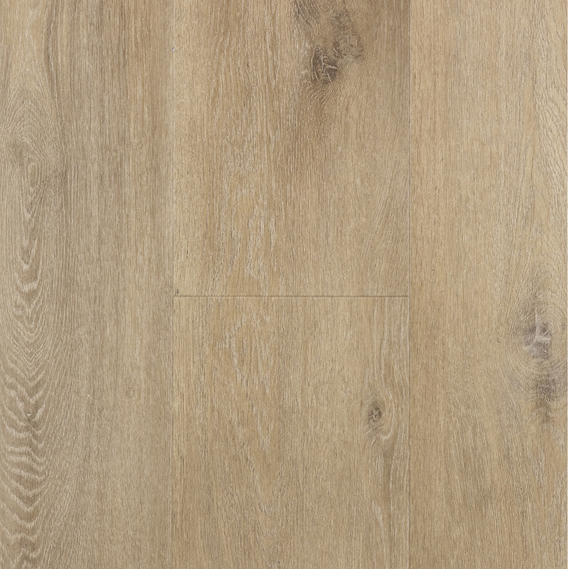licht beige eiken vloer met breed houtpatroon en subtiele nerfstructuur met natuurlijke knoesten zichtbaar