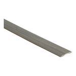 overgangsstrip dun profiel met gladde structuur in mat donker grijs bruin houtlook